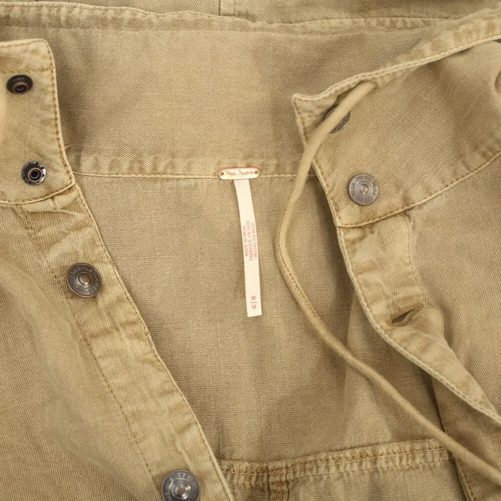 Free People We The Free High-Line One-Piece Jumpsuit Twill Dress Cotton M 286874 - Picture 10 of 10